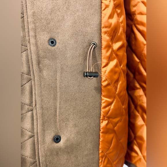 ROBERT GRAHAM Men’s Faux Suede Cargo Jacket with Quilted Orange Interior… - Picture 10 of 14